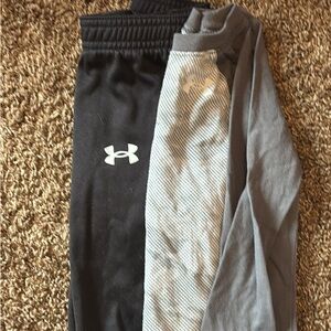 Under Armour Black and Gray Athletic Pants